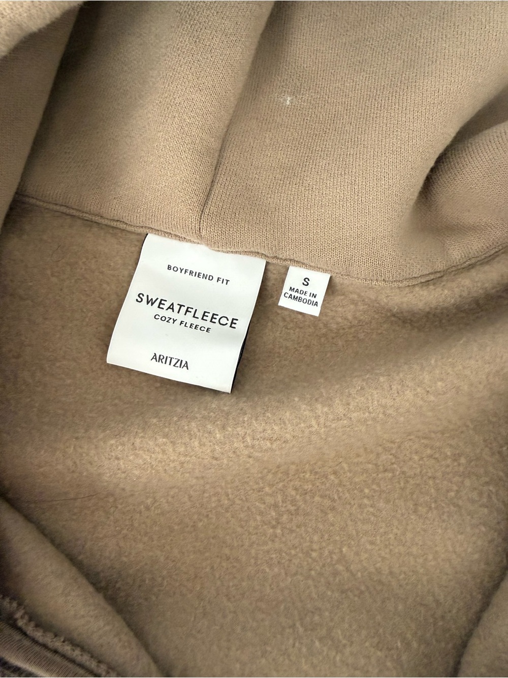 ARTIZIA Sweat Fleece Zip Hoodie & Joggers Set - Nomad Taupe - Picture 4 of 5